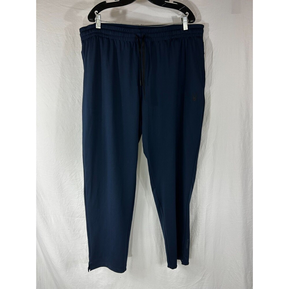 Spyder Activewear Pants Men's 2XL Blue Gym Active Stretch Bottoms Proweb